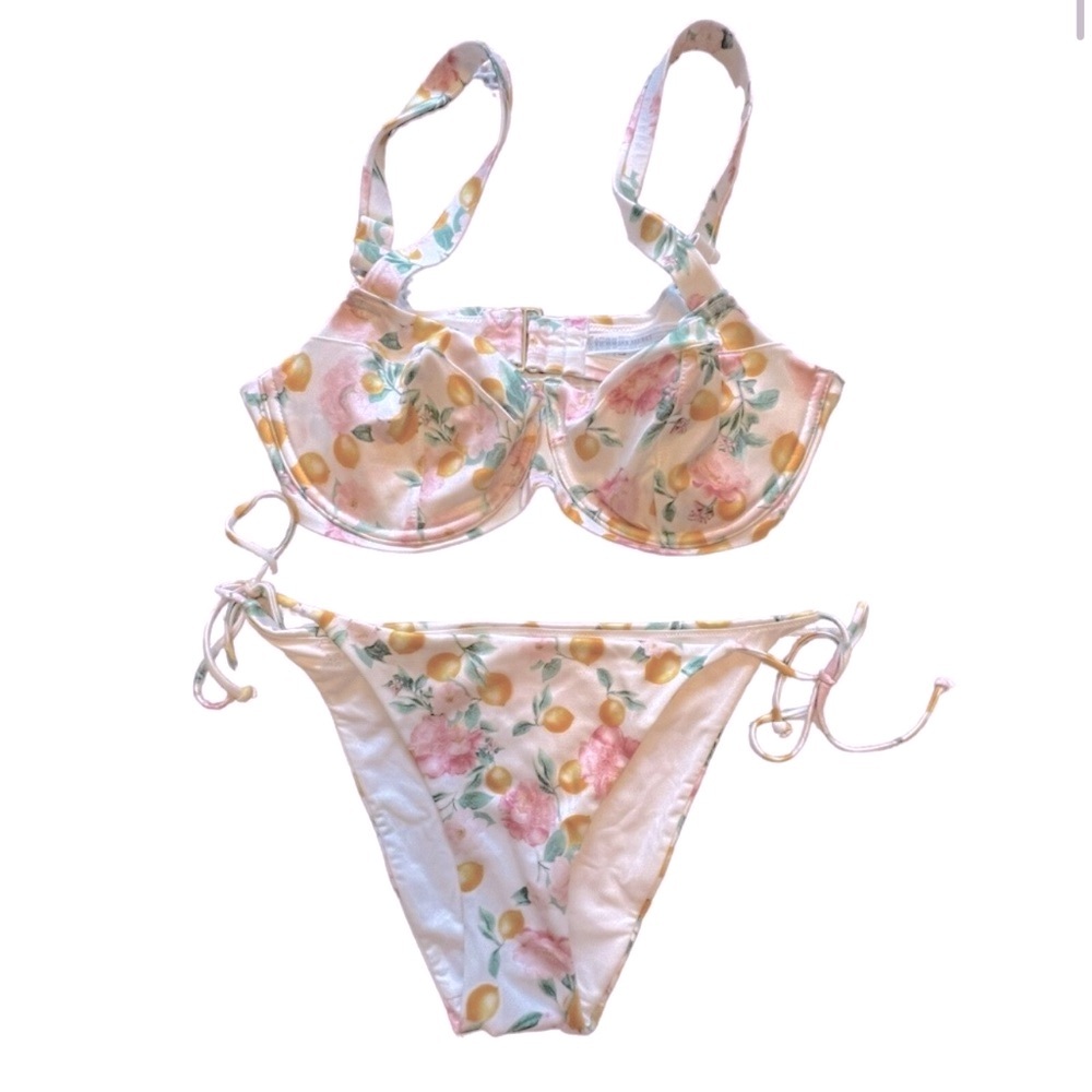 NEW Victoria’s Secret bikini set floral lemon bikini